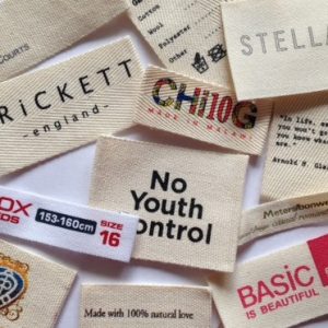 Printed Cotton Fabric Labels